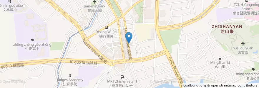 Mapa de ubicacion de 越南美食館 en Tayvan, 新北市, Taipei, 士林區.