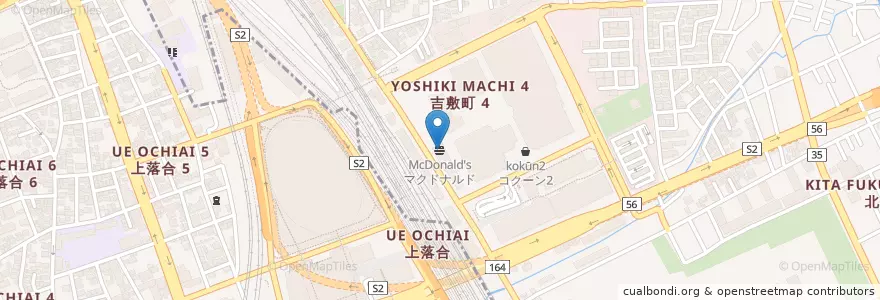 Mapa de ubicacion de マクドナルド en Jepun, 埼玉県, さいたま市, 大宮区.