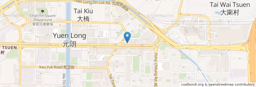 Mapa de ubicacion de 85°C Bakery Cafe en 中国, 香港 Hong Kong, 广东省, 新界 New Territories, 元朗區 Yuen Long District.