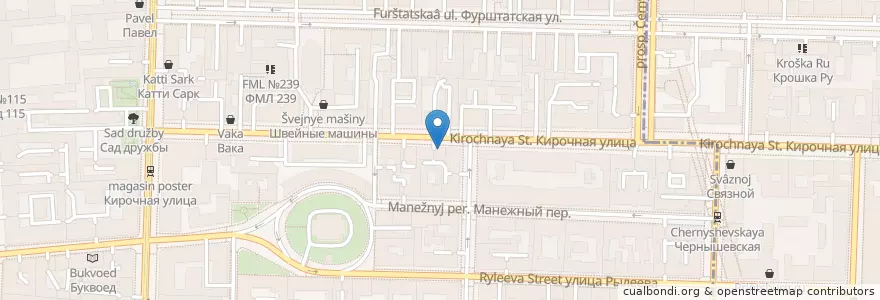 Mapa de ubicacion de My friends en Russland, Föderationskreis Nordwest, Oblast Leningrad, Sankt Petersburg, Центральный Район, Литейный Округ.