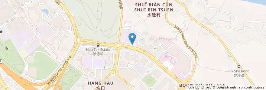 Mapa de ubicacion de 公眾單車泊位 en China, Provincia De Cantón, Hong Kong, Nuevos Territorios, 西貢區 Sai Kung District.