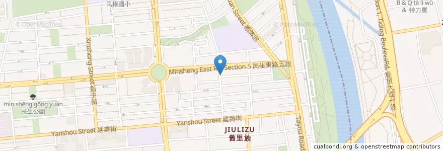 Mapa de ubicacion de 蕭家牛雜湯 en Taiwan, New Taipei, Taipei, Songshan District.