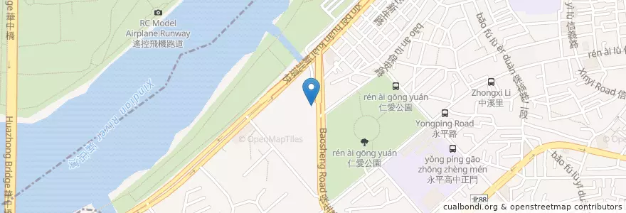 Mapa de ubicacion de 易鼎活蝦 en Taiwan, Nuova Taipei, Yonghe.