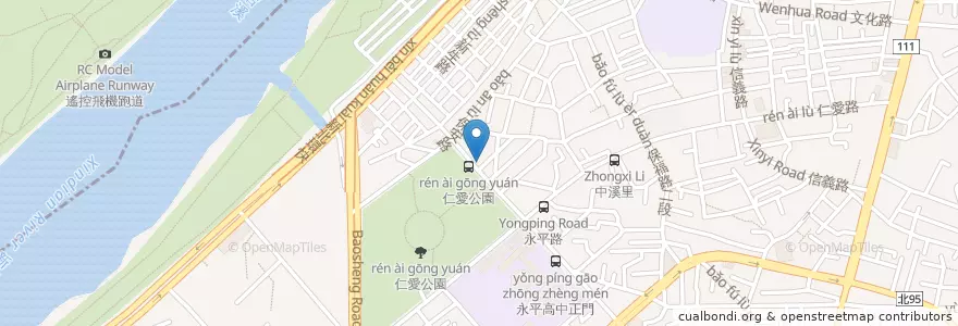 Mapa de ubicacion de 大漠隱羊 en Tayvan, 新北市, 永和區.
