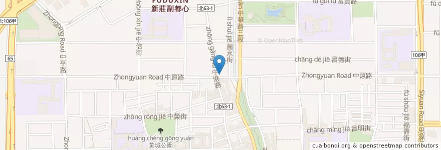 Mapa de ubicacion de 真好味熱炒 en Taiwan, Nuova Taipei, Distretto Di Xinzhuang.