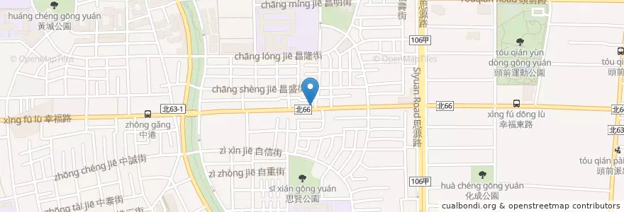 Mapa de ubicacion de 麗媽臭臭鍋 en Taiwan, Nuova Taipei, Distretto Di Xinzhuang.