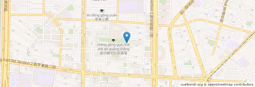 Mapa de ubicacion de Chengong Public Housing en Taiwan, New Taipei, Taipei, Da'an District.