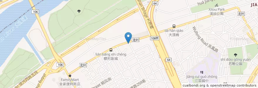 Mapa de ubicacion de 廣佑診所 en Taiwan, 新北市, 板橋區.