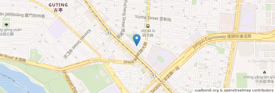 Mapa de ubicacion de 義麵館 en 台湾, 新北市, 台北市.