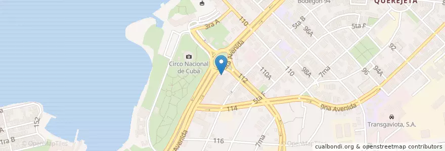 Mapa de ubicacion de Banco Metropolitano en 쿠바, La Habana, Playa.