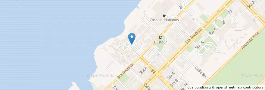 Mapa de ubicacion de Alquiler de autos Comodoro en Kuba, Havanna, Playa.