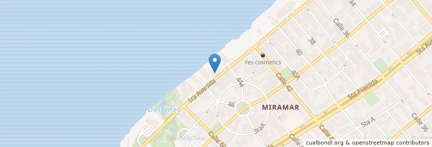 Mapa de ubicacion de Copacabana en Cuba, La Habana.