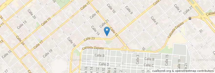 Mapa de ubicacion de Cine 23 y 12 en 쿠바, La Habana, Plaza De La Revolución.