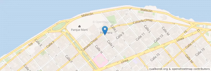 Mapa de ubicacion de Doña Rosina en 쿠바, La Habana, Plaza De La Revolución.