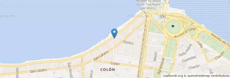 Mapa de ubicacion de Sociedad Asturiana Castropol en 古巴, La Habana, Centro Habana.