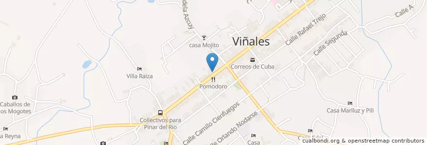 Mapa de ubicacion de Patio del Decimista en Küba, Pinar Del Río, Viñales.