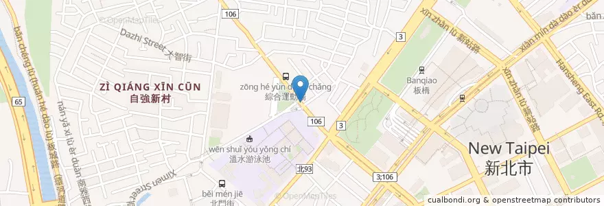 Mapa de ubicacion de 永豐商業銀行 en Taiwan, 新北市, 板橋區.