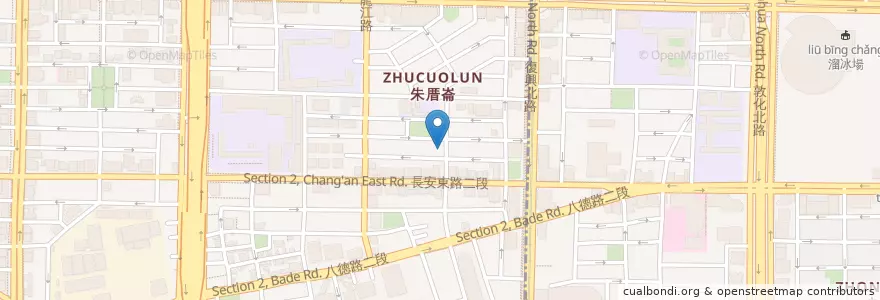 Mapa de ubicacion de 冇冇有 en Taiwan, 新北市, Taipé, 中山區.