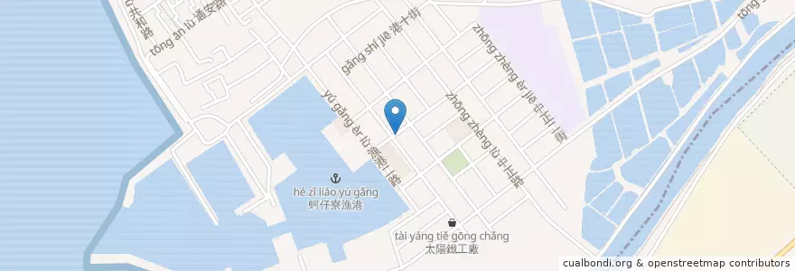 Mapa de ubicacion de 百分之十漁店 en 臺灣, 高雄市, 梓官區.