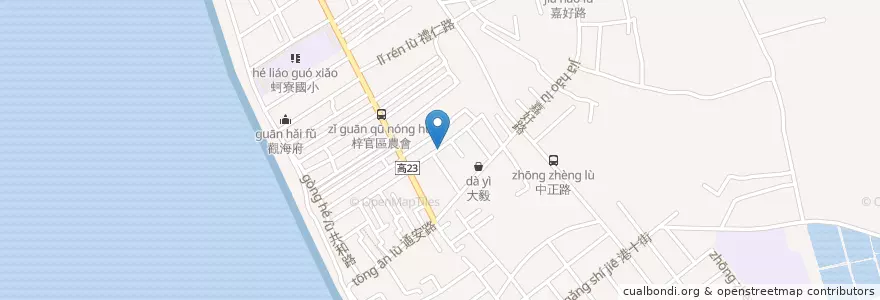 Mapa de ubicacion de 清皇堂 en 臺灣, 高雄市, 梓官區.