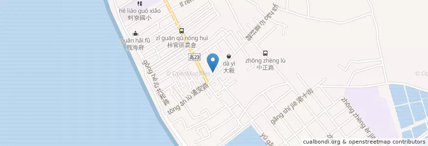 Mapa de ubicacion de 湘の簡餐麵食 en 臺灣, 高雄市, 梓官區.