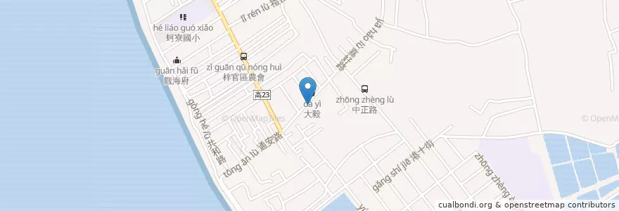Mapa de ubicacion de 自然藝術幼兒園 en Taïwan, Kaohsiung, 梓官區.