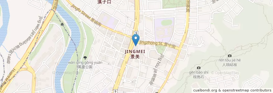 Mapa de ubicacion de 文山二分局警備隊 en 臺灣, 新北市, 臺北市, 文山區.