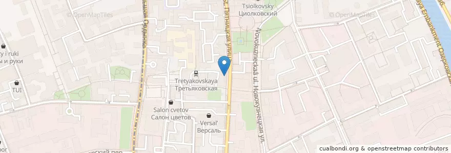 Mapa de ubicacion de Бинго-Бум en Russie, District Fédéral Central, Moscou, Центральный Административный Округ, Район Замоскворечье.