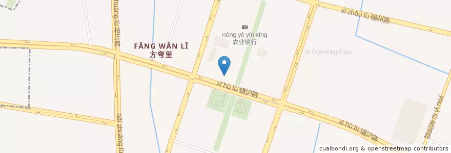 Mapa de ubicacion de 中国银行 en 中国, 无锡市, 锡山区 (Xishan).