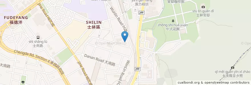 Mapa de ubicacion de 文林派出所 en تایوان, 新北市, تایپه, 士林區.