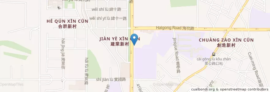Mapa de ubicacion de 香園牛肉麵 en Тайвань, Гаосюн, 左營區.