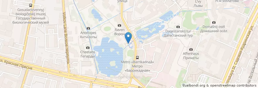Mapa de ubicacion de GlowSubs en Russia, Distretto Federale Centrale, Москва, Центральный Административный Округ, Пресненский Район.