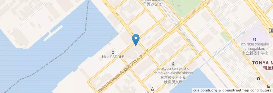 Mapa de ubicacion de 社会保険事務所 en Япония, Тиба, 千葉市, 中央区.