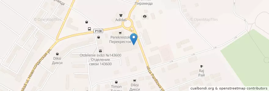 Mapa de ubicacion de Макдоналдс en 俄罗斯/俄羅斯, Центральный Федеральный Округ, 莫斯科州, Волоколамский Городской Округ.