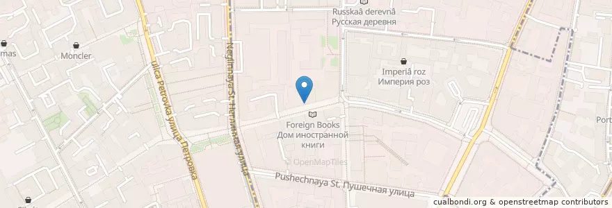 Mapa de ubicacion de Шоколадница en Russia, Distretto Federale Centrale, Москва, Центральный Административный Округ, Тверской Район.