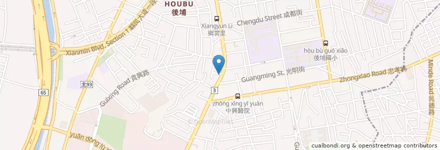 Mapa de ubicacion de 新光銀行 en 台湾, 新北市, 板橋区.