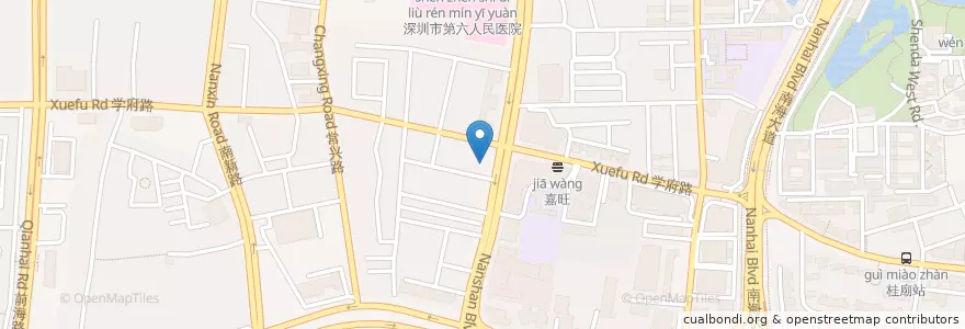 Mapa de ubicacion de 招商银行 en 中国, 广东省, 深圳市, 南山区, 南山街道, 南头街道.