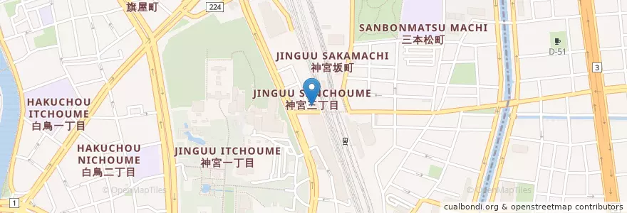 Mapa de ubicacion de ロアール en Japan, 愛知県, Nagoya, 熱田区.