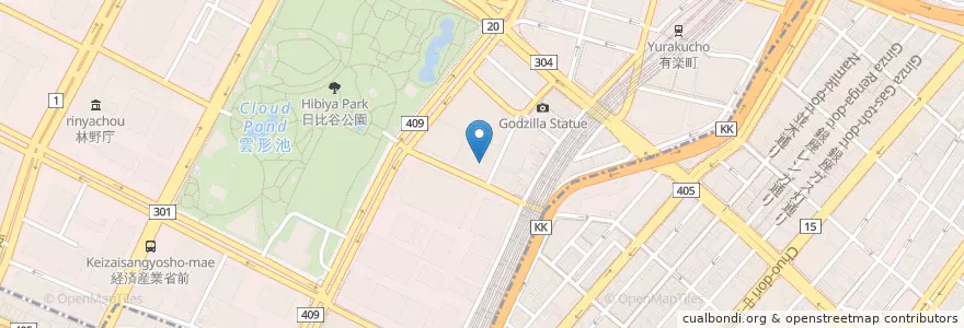 Mapa de ubicacion de Teatro Tokyo Takarazuka en Japón, Tokio, Chiyoda.