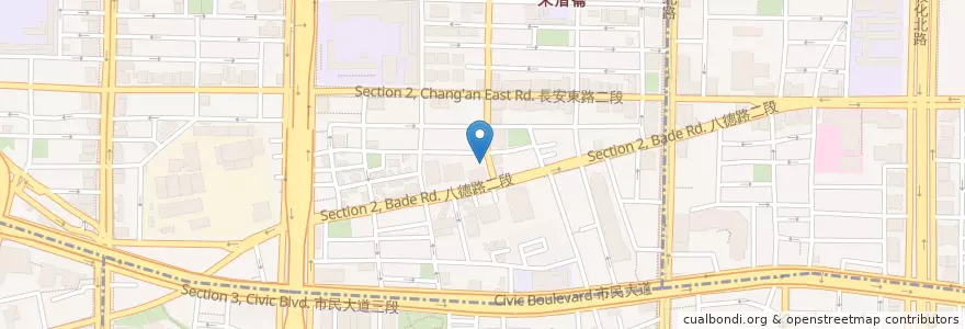 Mapa de ubicacion de 健生牙醫診所 en تايوان, تايبيه الجديدة, تايبيه, 中山區.