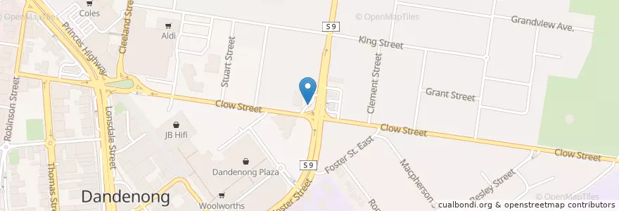 Mapa de ubicacion de 7-Eleven en Австралия, Виктория, City Of Greater Dandenong.