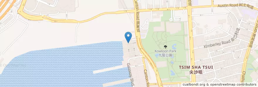 Mapa de ubicacion de Allegretto Viva Espresso HK en China, Cantão, Hong Kong, Kowloon, Novos Territórios, 油尖旺區 Yau Tsim Mong District.