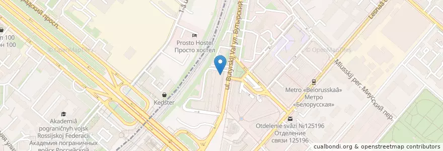 Mapa de ubicacion de OneMore Pub en Rússia, Distrito Federal Central, Москва, Центральный Административный Округ, Тверской Район.