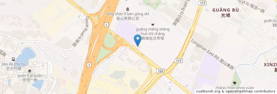 Mapa de ubicacion de 光復路消防隊 en Taiwan, Provincia Di Taiwan, Hsinchu, 東區.
