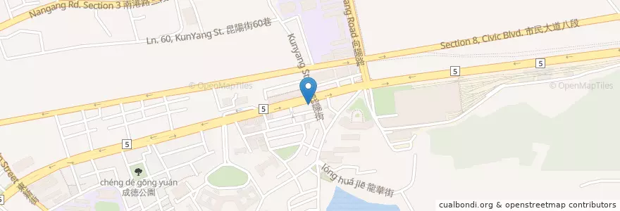 Mapa de ubicacion de 摩斯漢堡 en تایوان, 新北市, تایپه, 南港區.