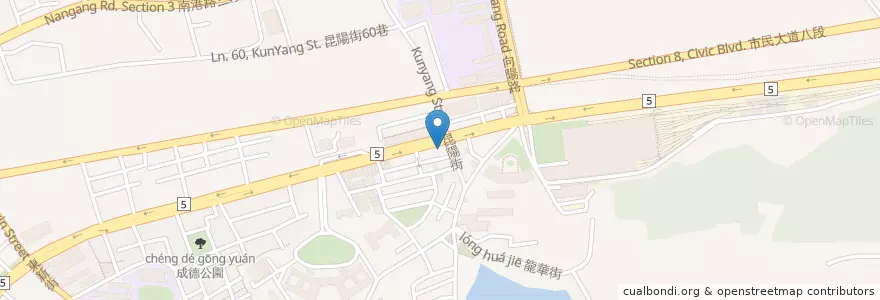 Mapa de ubicacion de 吉野家 en Taiwan, Nuova Taipei, Taipei, Distretto Di Nangang.