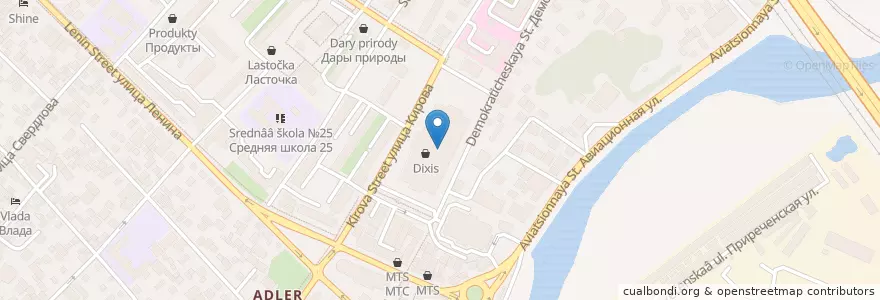 Mapa de ubicacion de Vintage en Rusya Federasyonu, Южный Федеральный Округ, Krasnodar Krayı, Городской Округ Сочи.
