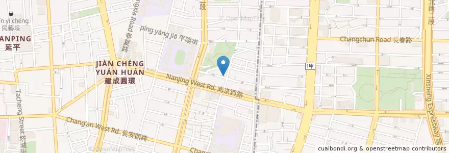 Mapa de ubicacion de 香菇肉羹 en Tayvan, 新北市, Taipei, 大同區.