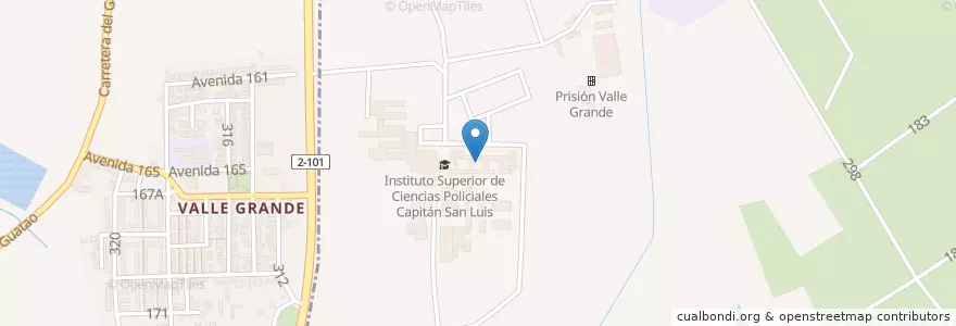 Mapa de ubicacion de Academia de Brigada Especial y PNR en キューバ, La Habana, Boyeros.