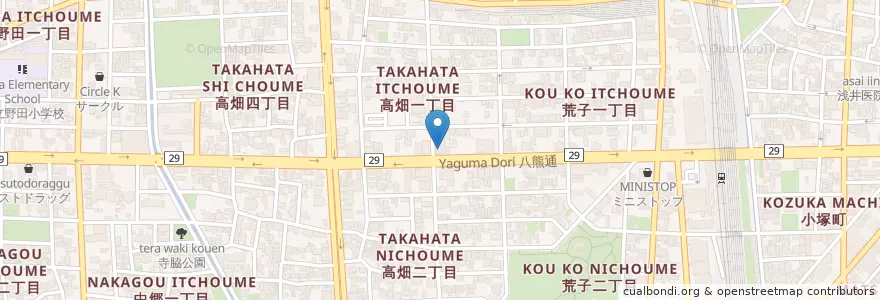 Mapa de ubicacion de 草貫堂 en Jepun, 愛知県, 名古屋市, 中川区.